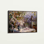 Floral 105 Canvas Art 60 x 40 cm / Black