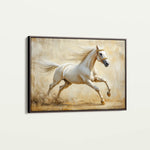 Horses 105 Canvas Art 18" x 24" / 45 x 60 cm / Black