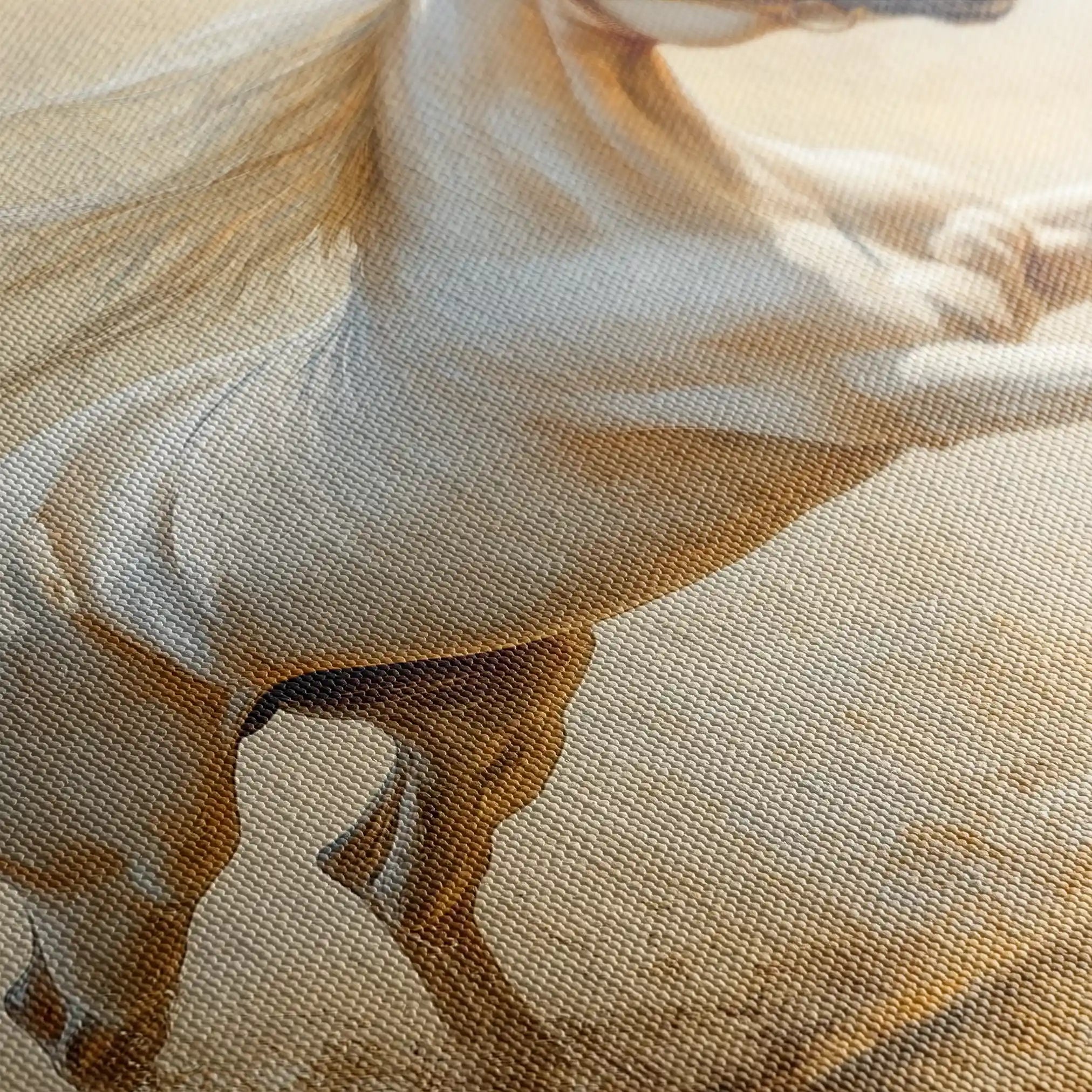 Horses 105 Canvas Art 60 x 40 cm / Black