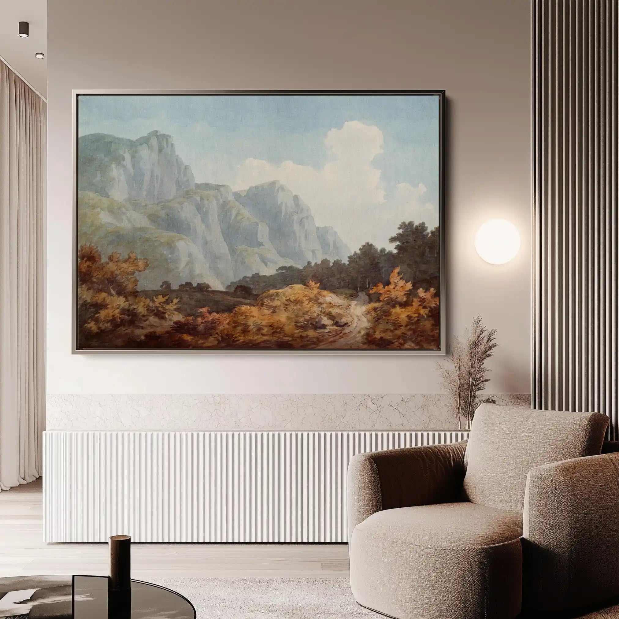 Landscape 105 Canvas Art 60 x 40 cm / Black