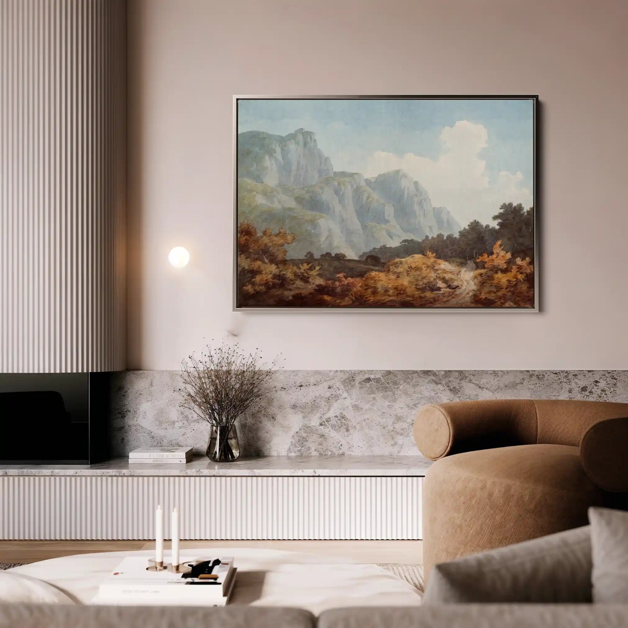 Landscape 105 Canvas Art 60 x 40 cm / Black