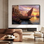 Orientalist 105 Canvas Art 18" x 24" / 45 x 60 cm / Black