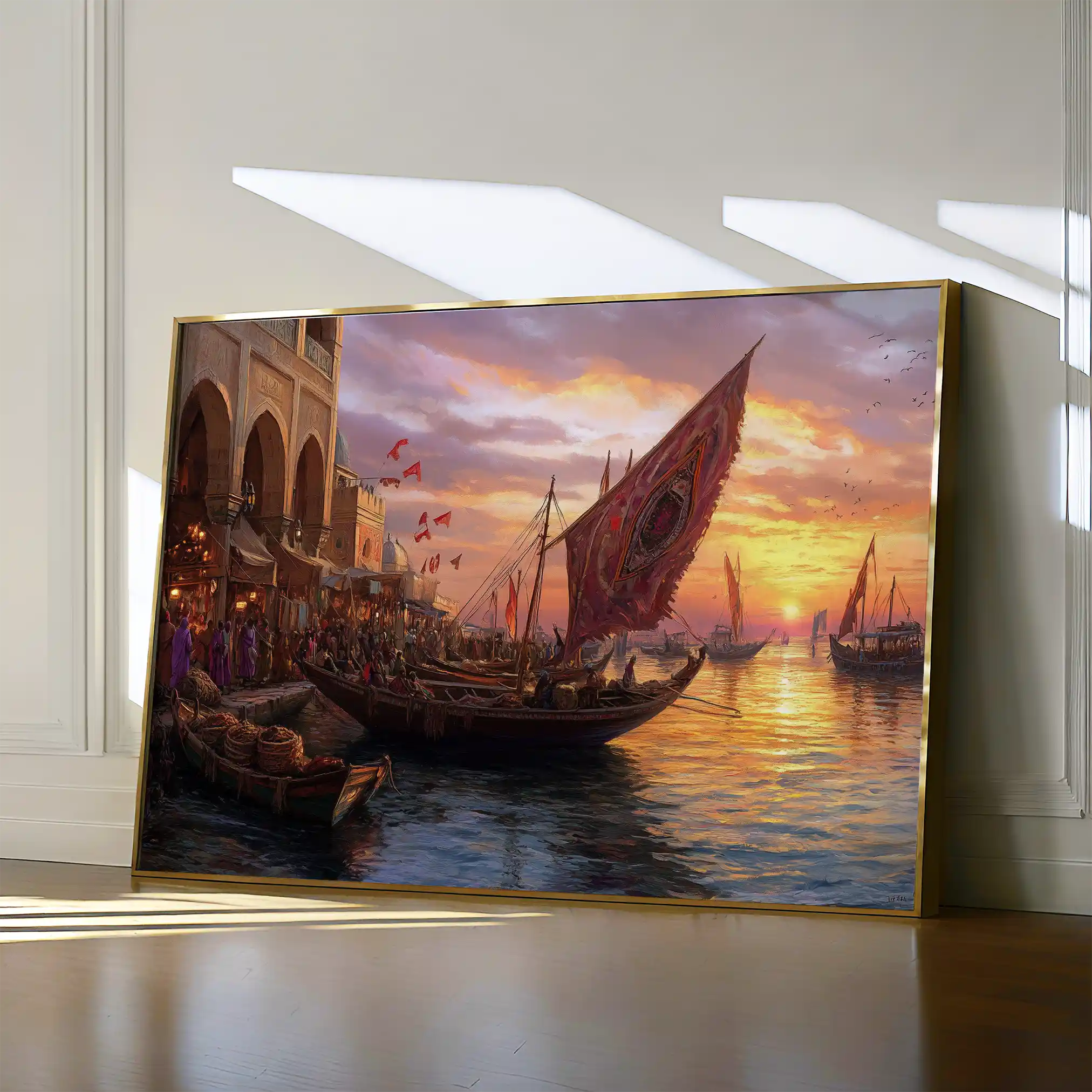 Orientalist 105 Canvas Art 60 x 40 cm / Black