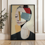 Portrait 105 Canvas Art 18" x 24" / 45 x 60 cm / Black