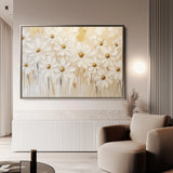 Floral 1050 Canvas Art 18" x 24" / 45 x 60 cm / Black