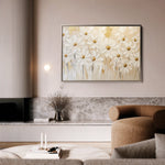 Floral 1050 Canvas Art 18" x 24" / 45 x 60 cm / Black