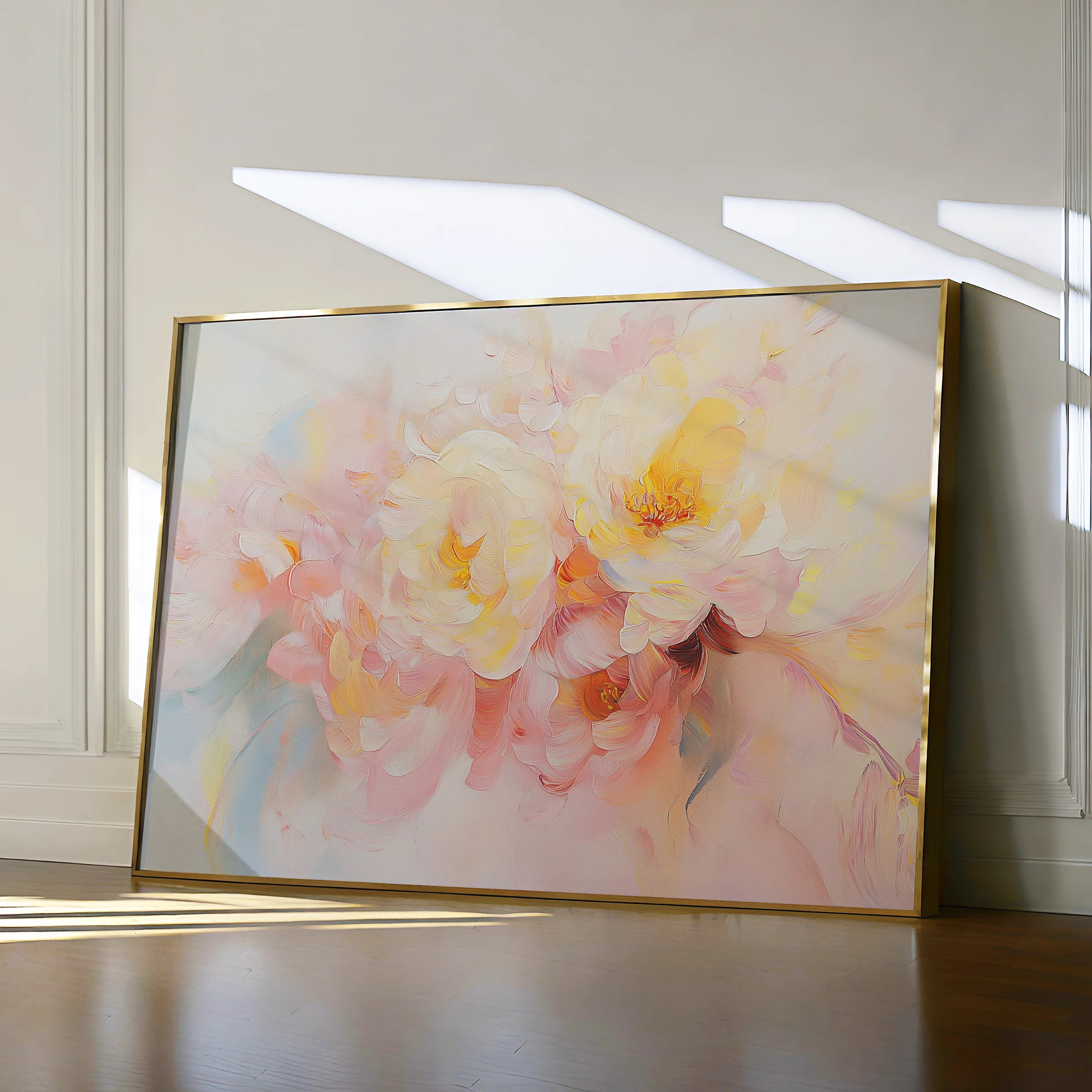 Floral 1051 Canvas Art 18" x 24" / 45 x 60 cm / Black