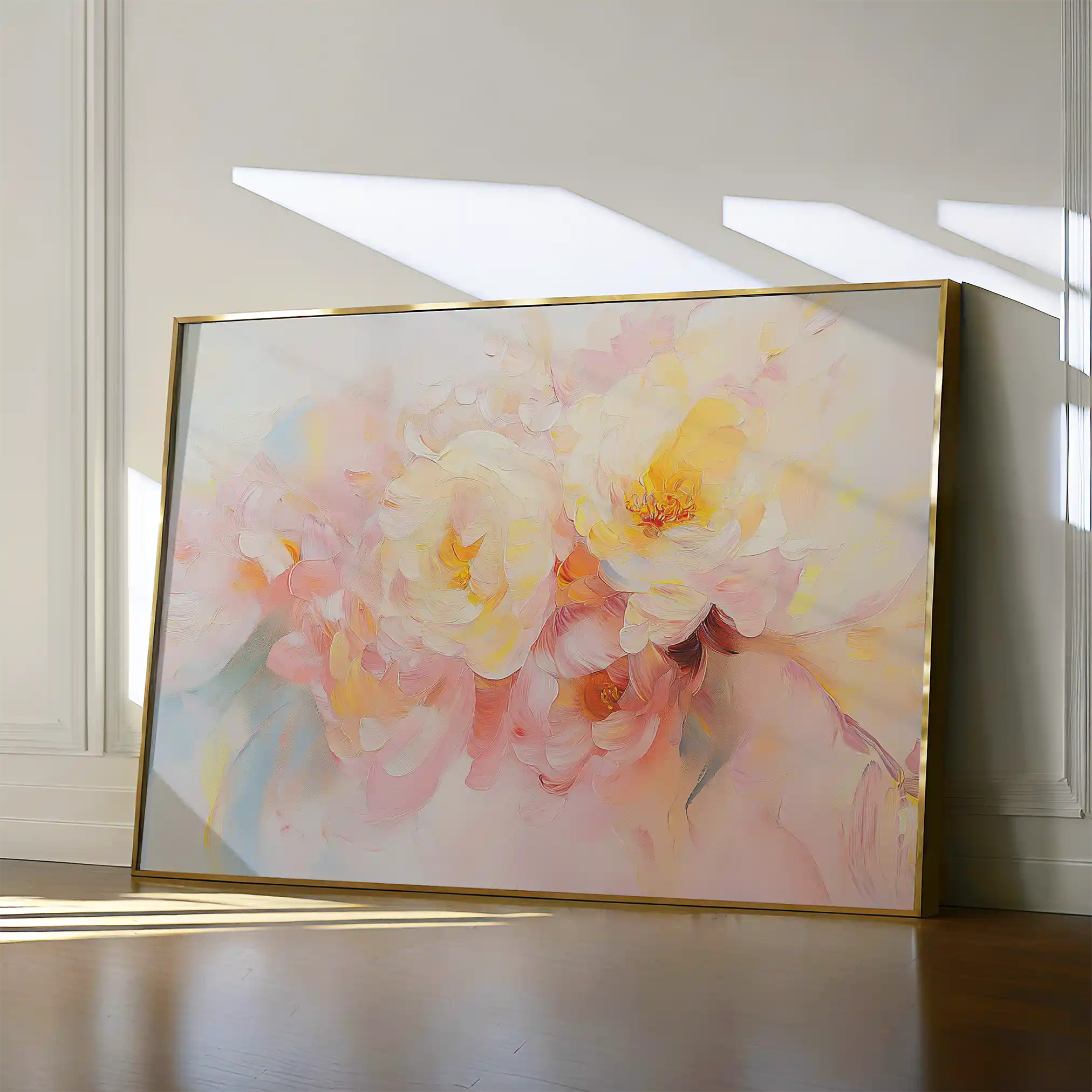 Floral 1051 Canvas Art 60 x 40 cm / Black