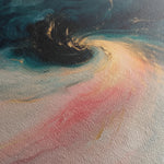 Abstract 1052 Canvas Art 16" x 16" / 40 x 40 cm / Black