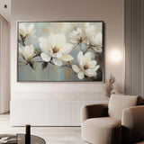 Floral 1052 Canvas Art 18" x 24" / 45 x 60 cm / Black