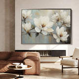 Floral 1052 Canvas Art 18" x 24" / 45 x 60 cm / Black