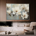 Floral 1052 Canvas Art 60 x 40 cm / Black