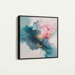 Abstract 1053 Canvas Art 60 x 60 cm / Black