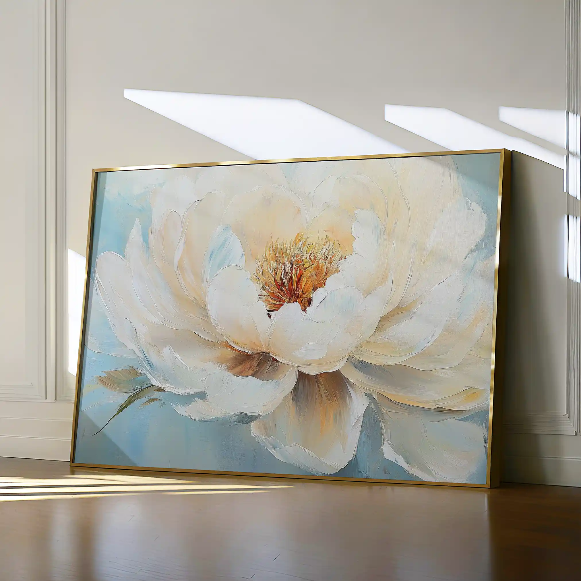 Floral 1053 Canvas Art 18" x 24" / 45 x 60 cm / Black