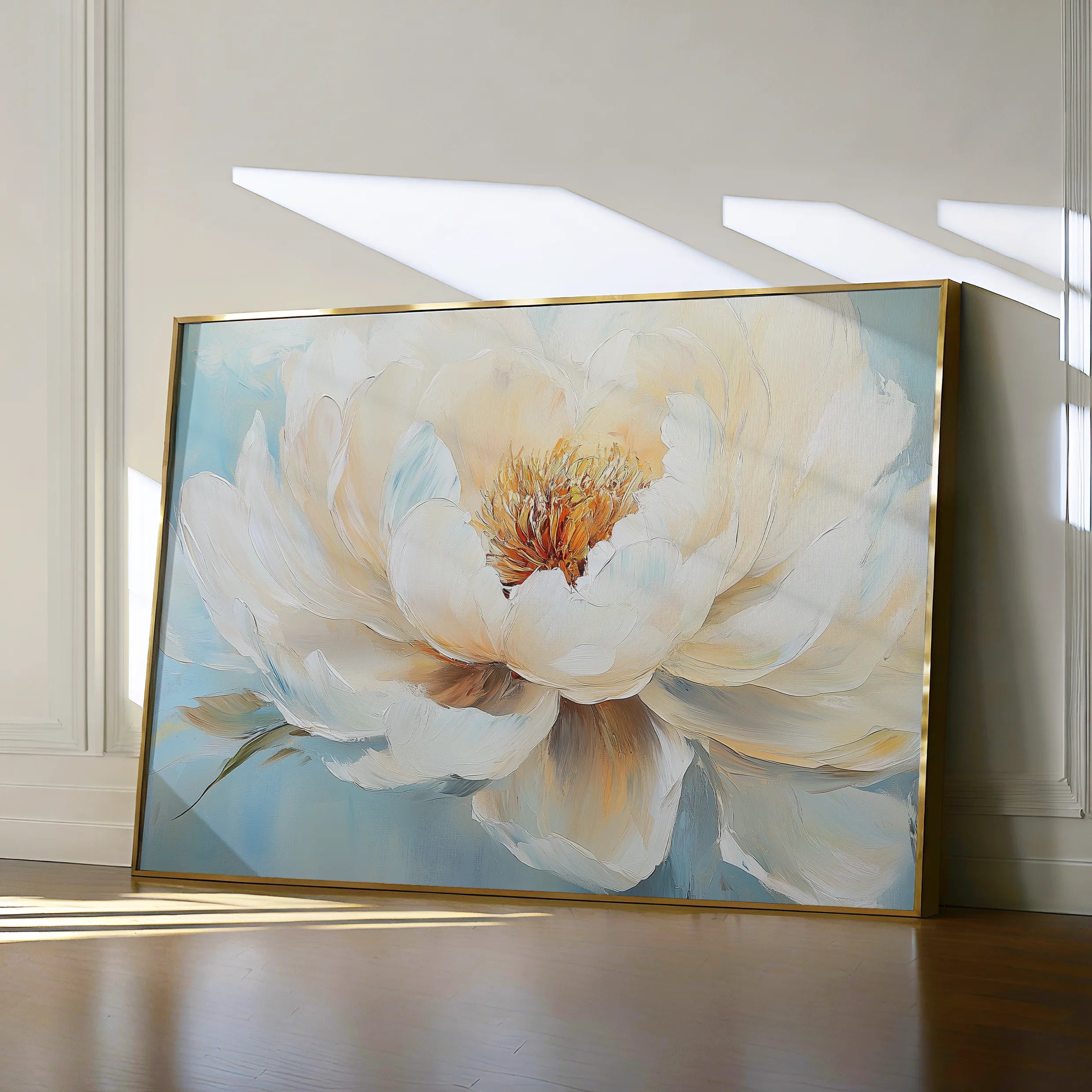 Floral 1053 Canvas Art 18" x 24" / 45 x 60 cm / Black