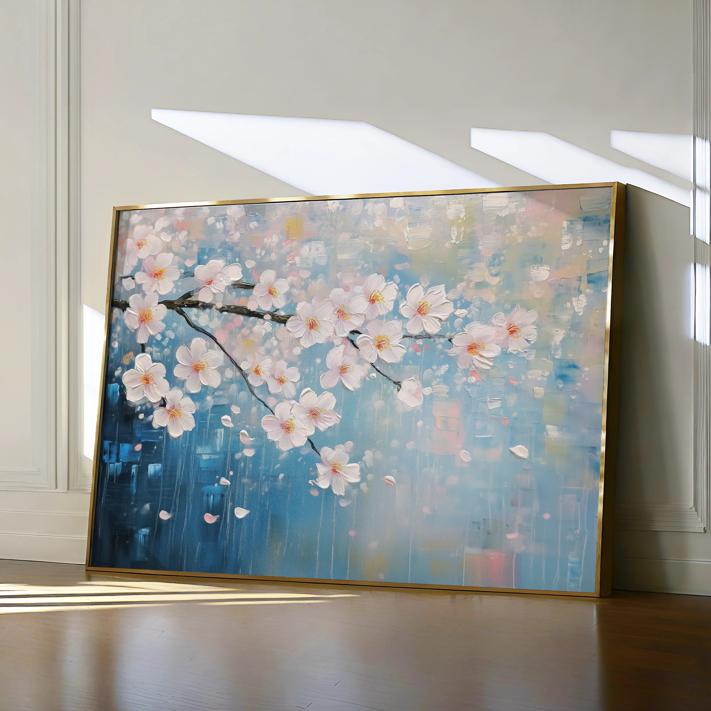 Floral 1055 Canvas Art 18" x 24" / 45 x 60 cm / Black