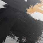 Abstract 1056 Canvas Art 16" x 16" / 40 x 40 cm / Black