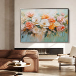 Floral 1056 Canvas Art 18" x 24" / 45 x 60 cm / Black