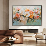 Floral 1056 Canvas Art 18" x 24" / 45 x 60 cm / Black