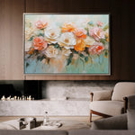 Floral 1056 Canvas Art 18" x 24" / 45 x 60 cm / Black