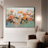 Floral 1056 Canvas Art 18" x 24" / 45 x 60 cm / Black