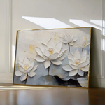 Floral 1057 Canvas Art 60 x 40 cm / Black
