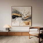 Abstract 1058 Canvas Art 60 x 60 cm / Black