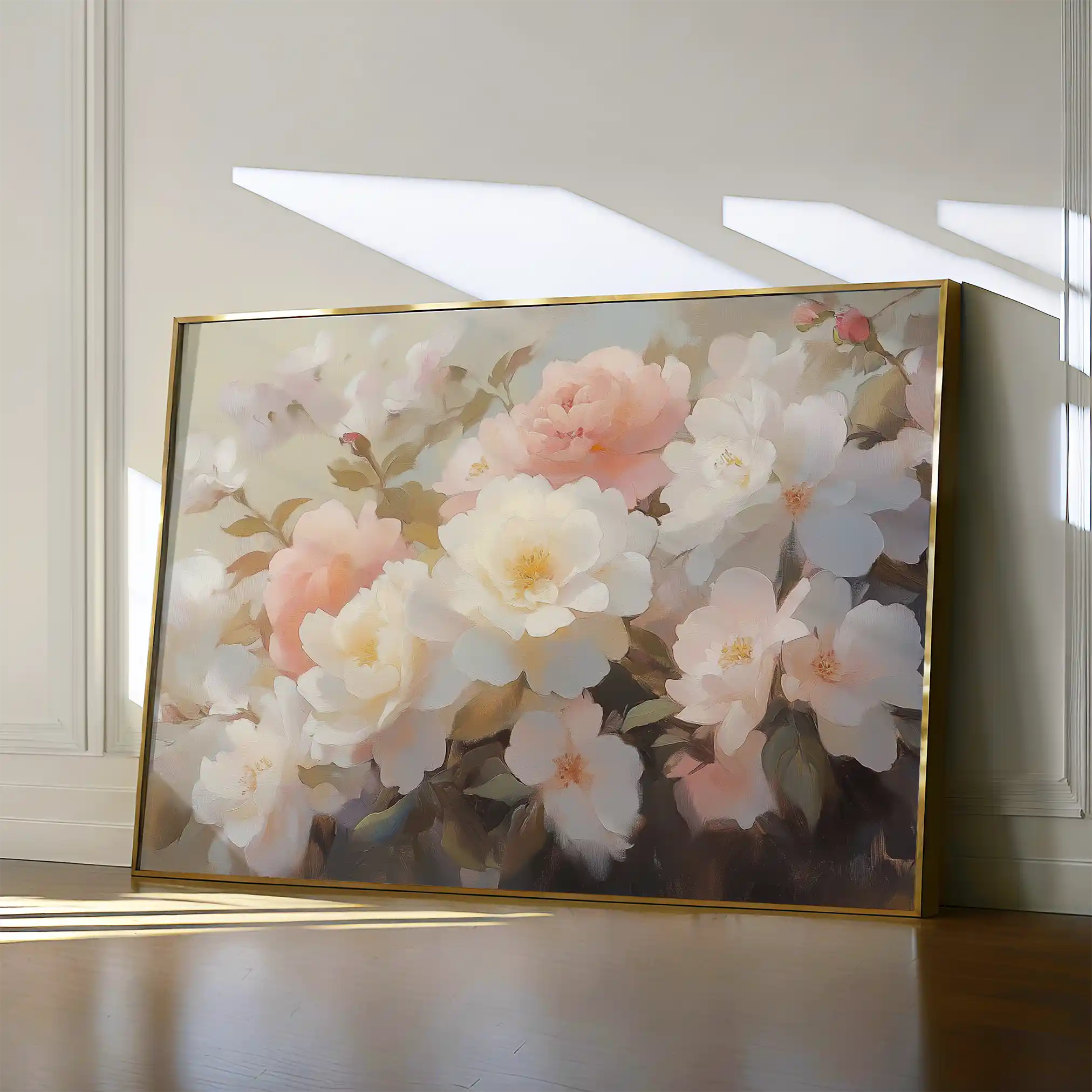Floral 1058 Canvas Art 60 x 40 cm / Black