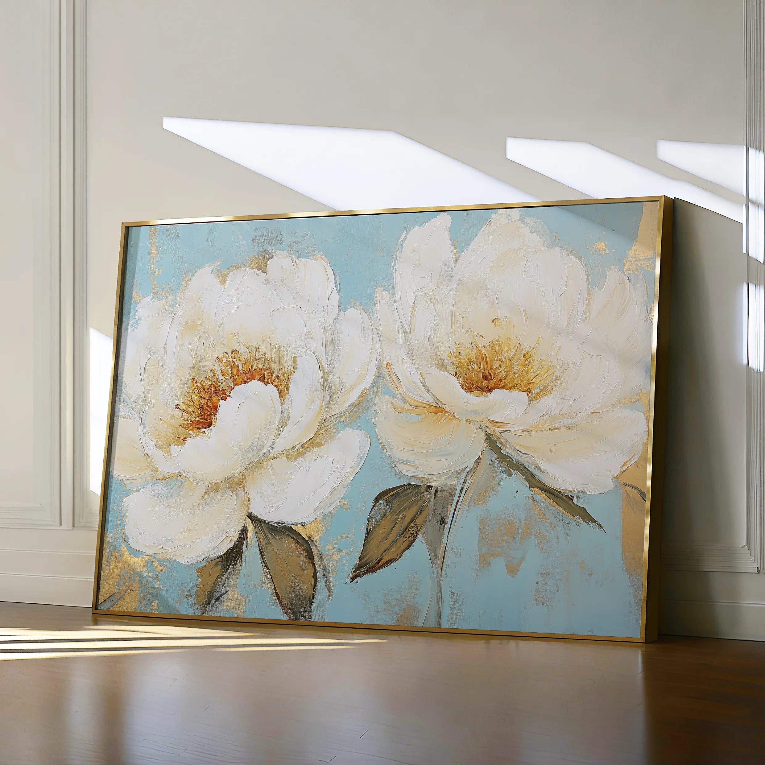 Floral 1059 Canvas Art 18" x 24" / 45 x 60 cm / Black