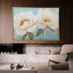 Floral 1059 Canvas Art 18" x 24" / 45 x 60 cm / Black