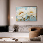 Floral 1059 Canvas Art 60 x 40 cm / Black