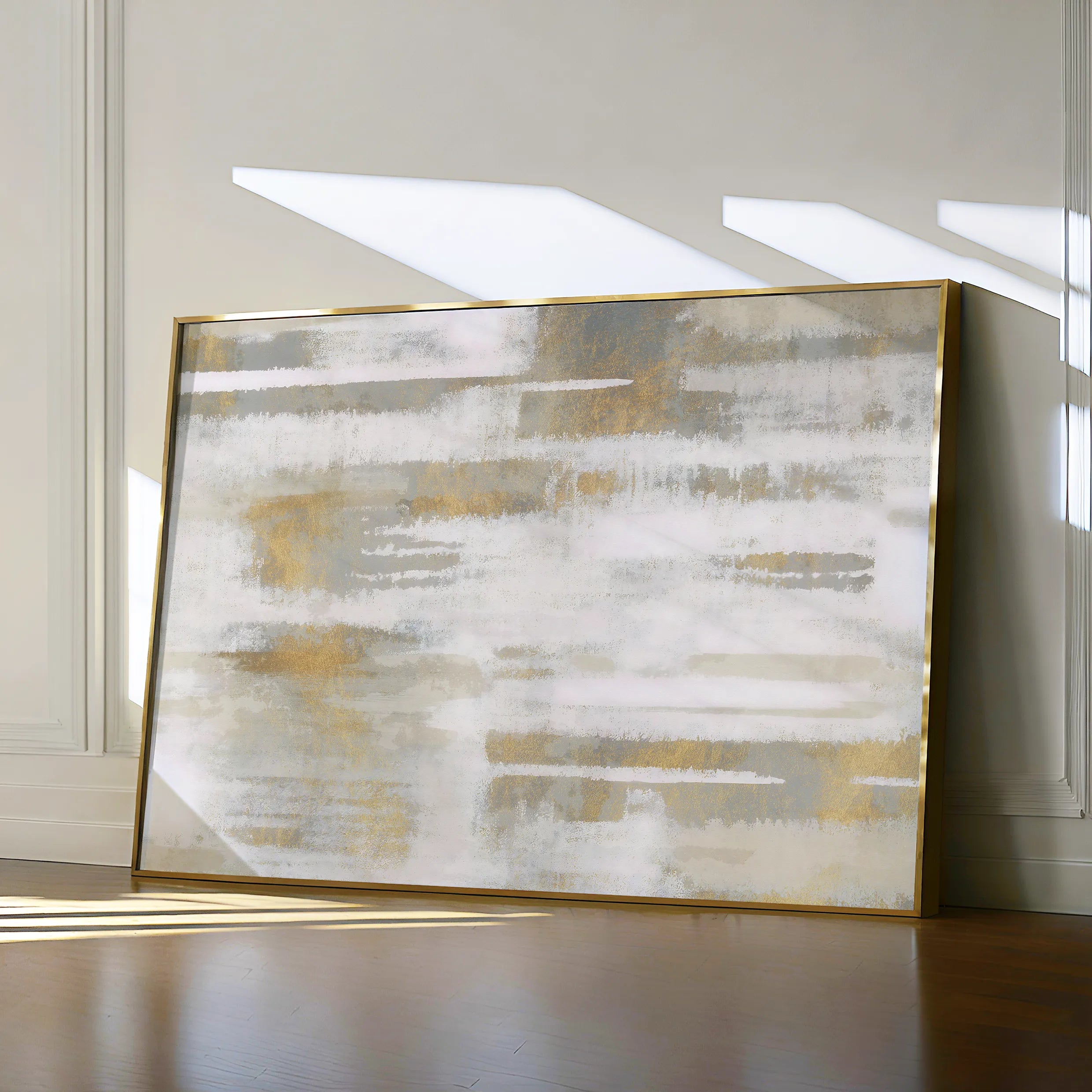 Abstract 106 Canvas Art 18" x 24" / 45 x 60 cm / Black
