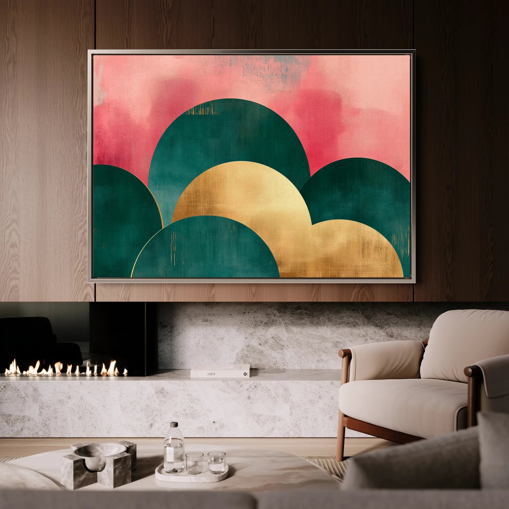 Boho 106 Canvas Art 18" x 24" / 45 x 60 cm / Black