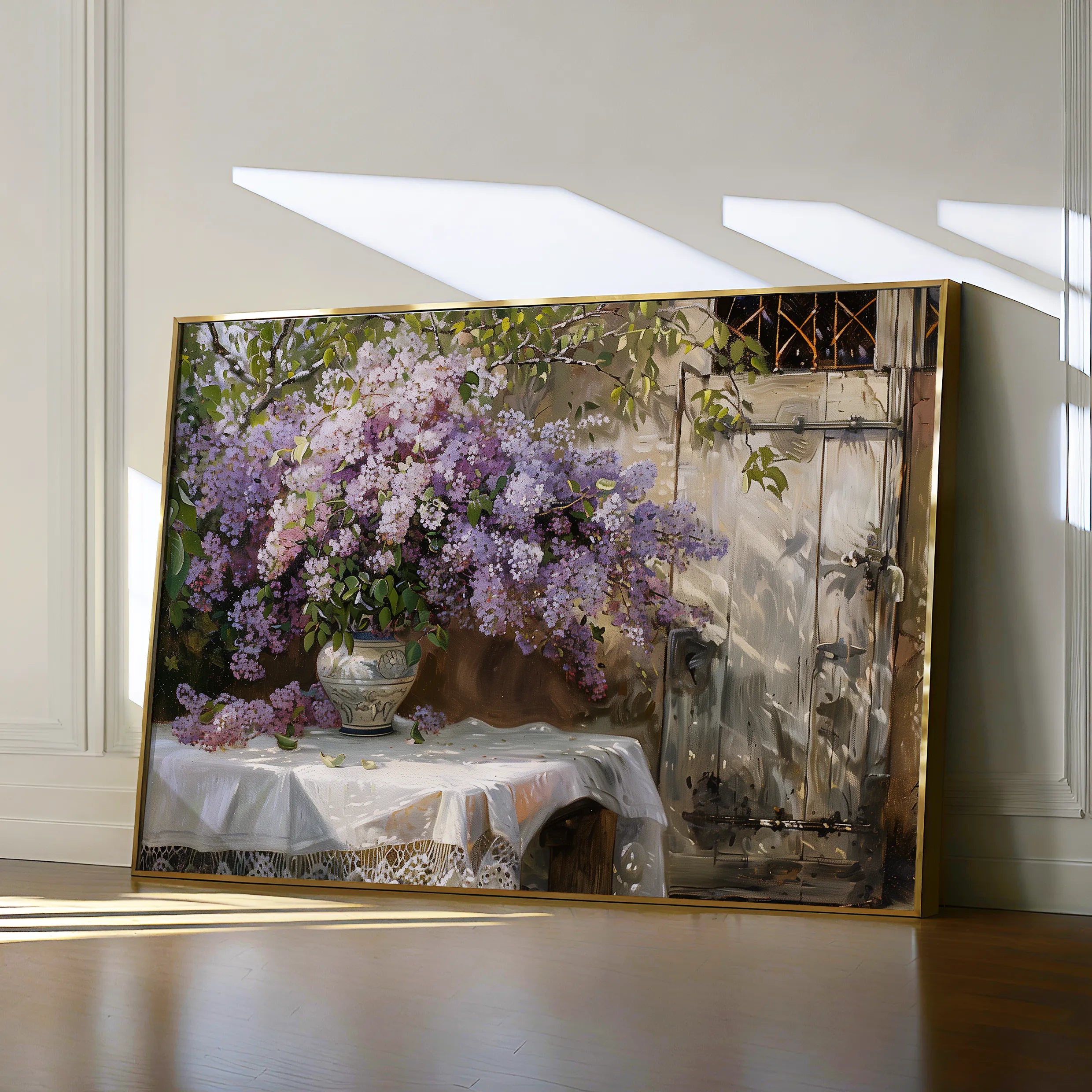 Floral 106 Canvas Art 18" x 24" / 45 x 60 cm / Black