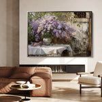 Floral 106 Canvas Art 18" x 24" / 45 x 60 cm / Black