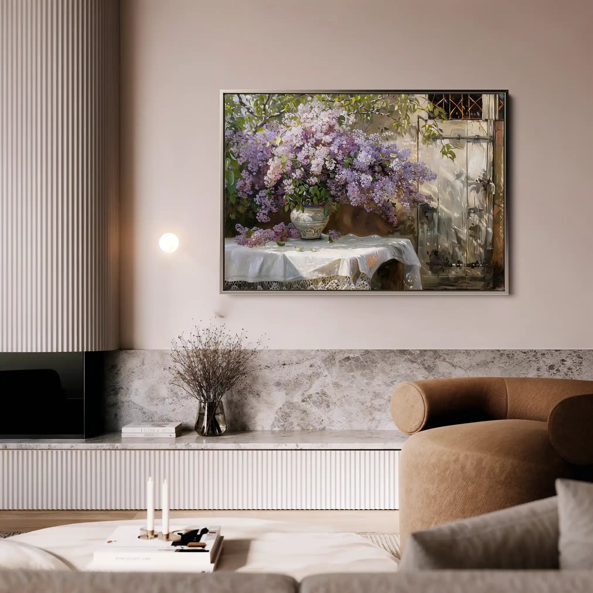 Floral 106 Canvas Art 60 x 40 cm / Black