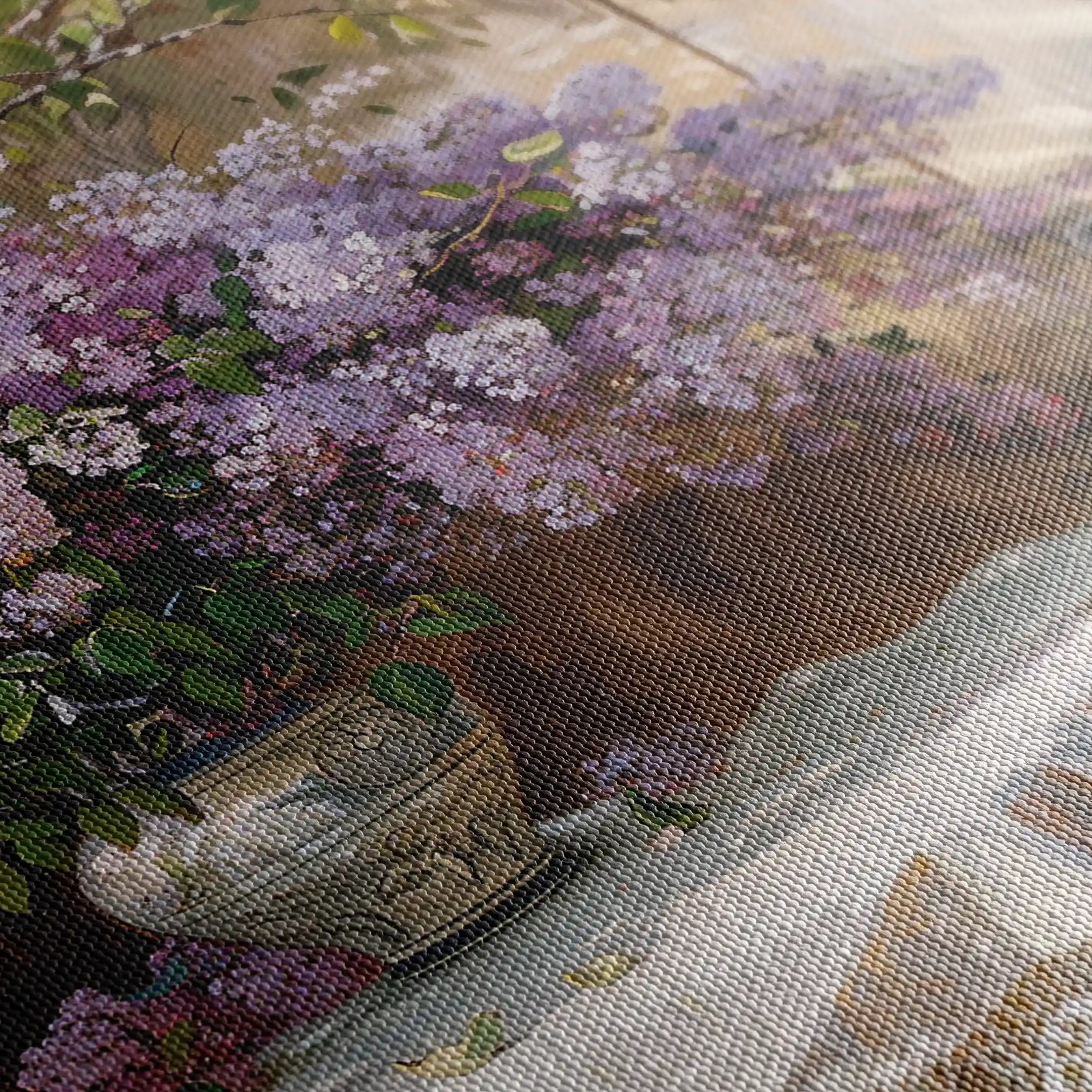 Floral 106 Canvas Art 60 x 40 cm / Black