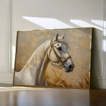 Horses 106 Canvas Art 18" x 24" / 45 x 60 cm / Black