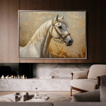Horses 106 Canvas Art 18" x 24" / 45 x 60 cm / Black