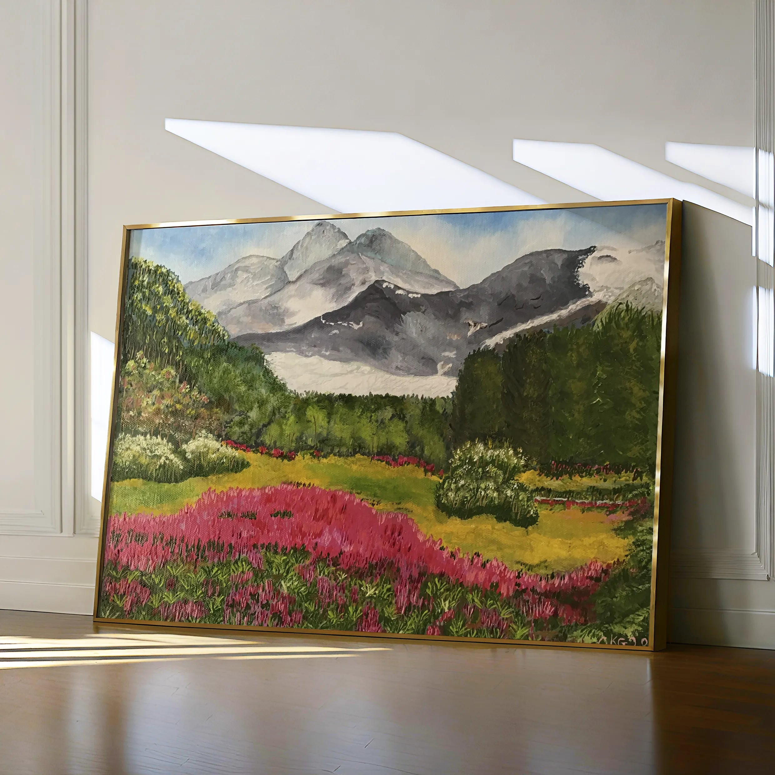 Landscape 106 Canvas Art 18" x 24" / 45 x 60 cm / Black