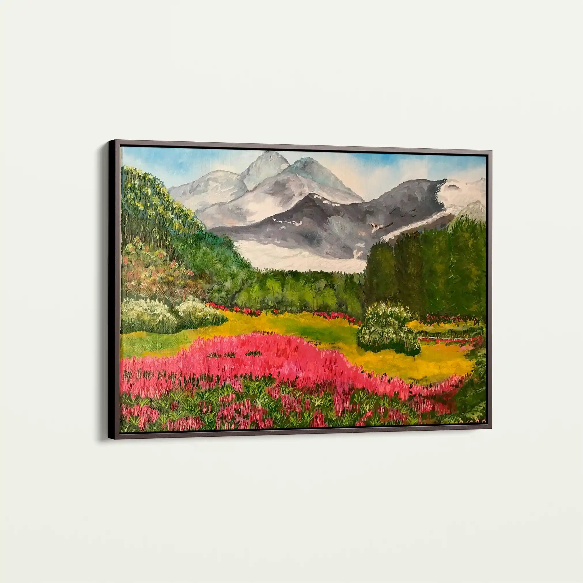 Landscape 106 Canvas Art 60 x 40 cm / Black