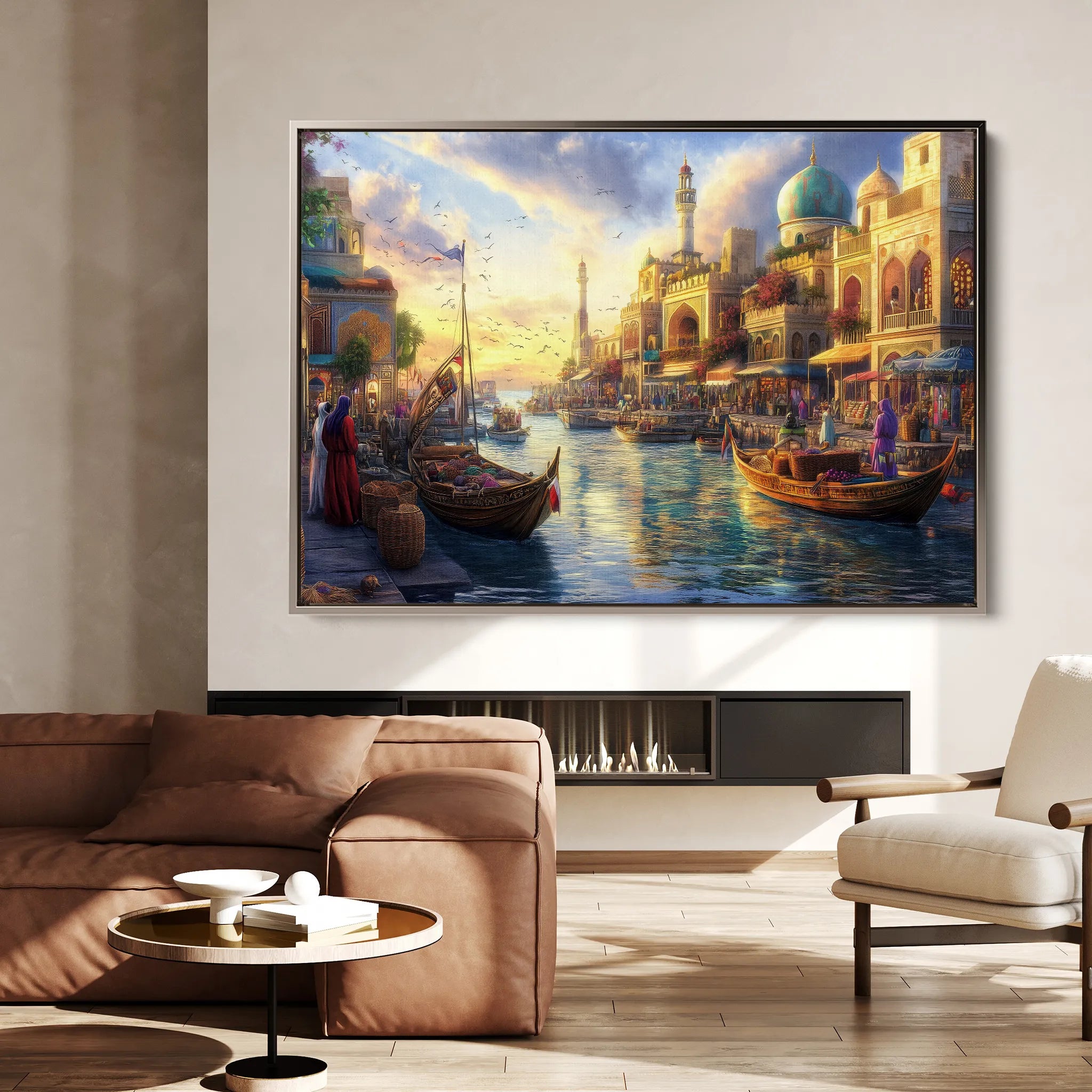 Orientalist 106 Canvas Art 18" x 24" / 45 x 60 cm / Black