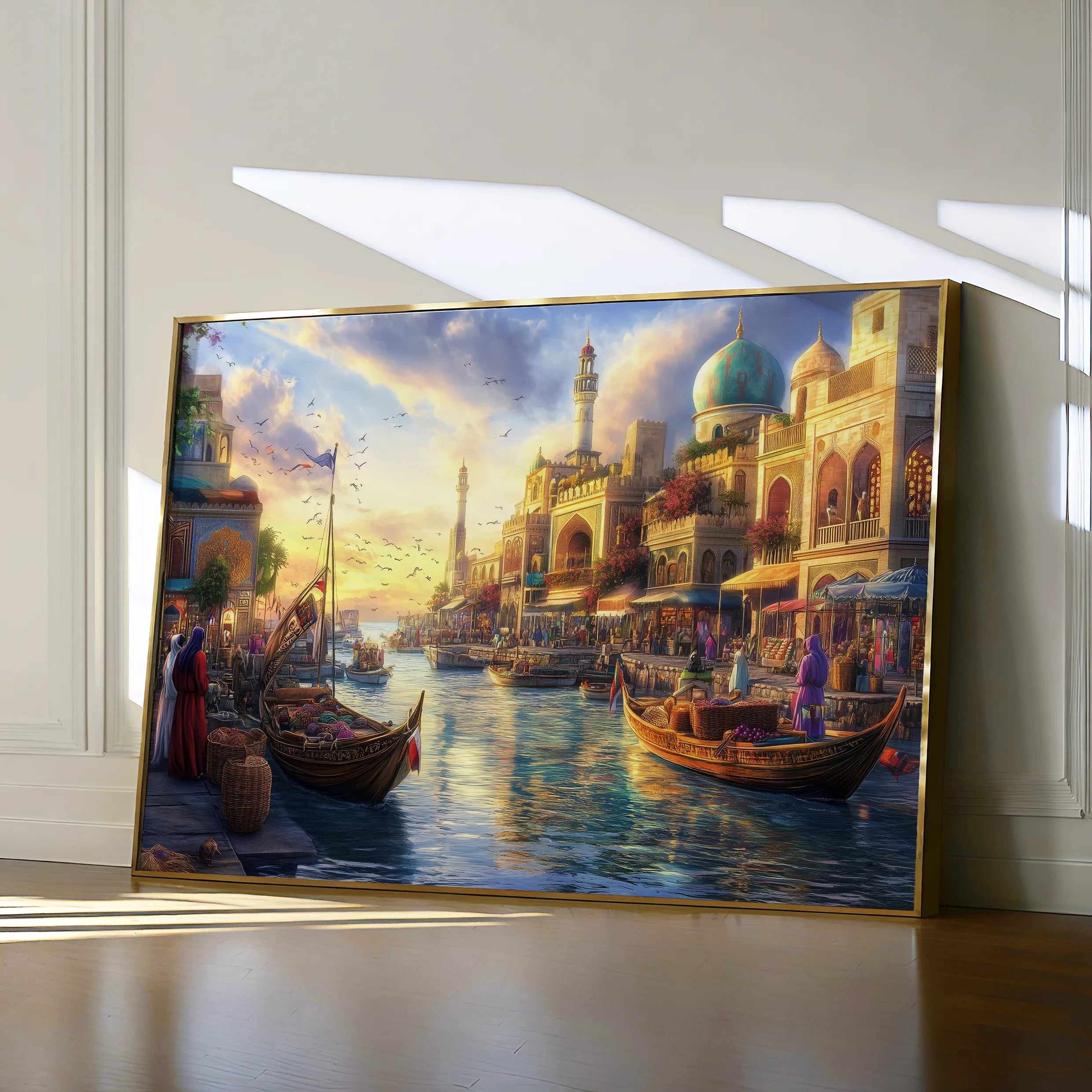 Orientalist 106 Canvas Art 18" x 24" / 45 x 60 cm / Black