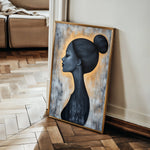 Portrait 106 Canvas Art 18" x 24" / 45 x 60 cm / Black