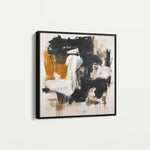 Abstract 1061 Canvas Art 60 x 60 cm / Black