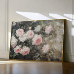 Floral 1061 Canvas Art 18" x 24" / 45 x 60 cm / Black