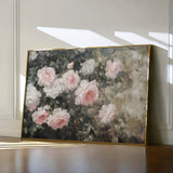Floral 1061 Canvas Art 18" x 24" / 45 x 60 cm / Black