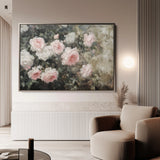 Floral 1061 Canvas Art 18" x 24" / 45 x 60 cm / Black