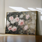 Floral 1061 Canvas Art 60 x 40 cm / Black