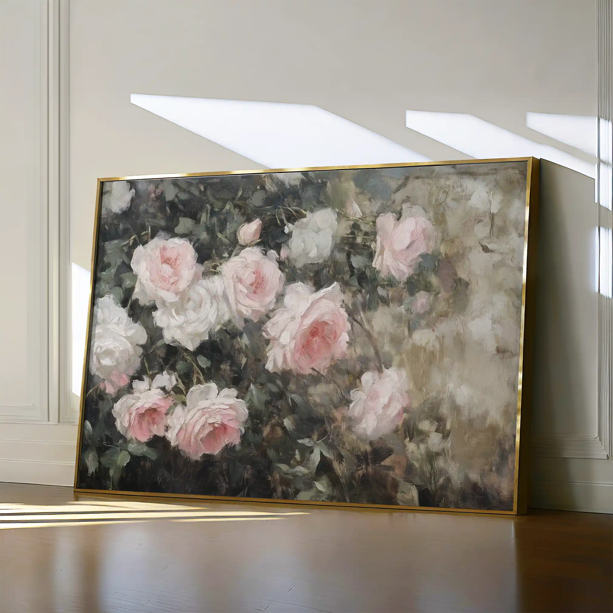 Floral 1061 Canvas Art 60 x 40 cm / Black